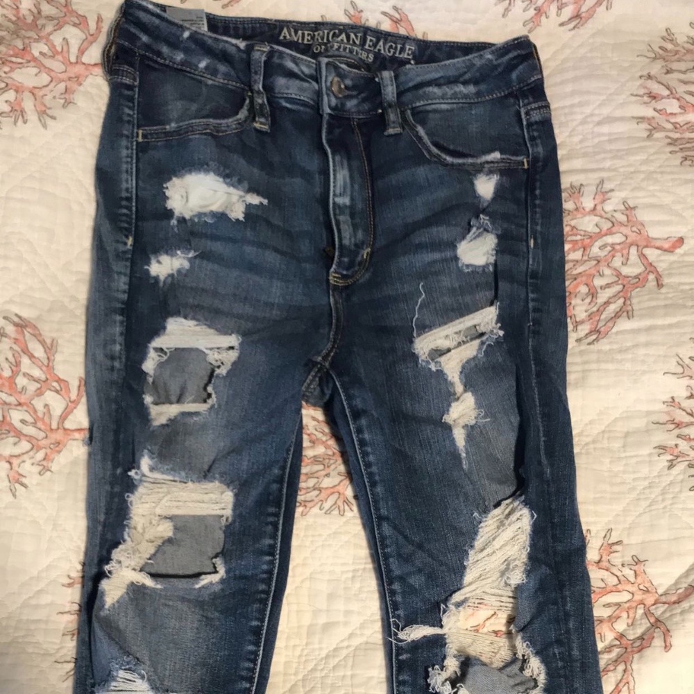 AE DENIM X SUPER HIGH-WAISTED JEGGING